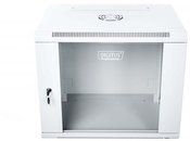 Digitus Patching wardrobe hanging n/d 19 9U S / 600 G / 450 gray, glass door, removable side panels