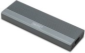 Digitus USB M.2 hard disk enclosure, SSD, external, NVMe + SATA, 10Gbps (NVMe) 6 Gbps (SATA), USB3.1 Gen2