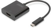 Digitus USB Type-C to HDMI Adapter DA-70852 0.15 m, Black, USB Type-C