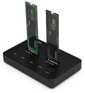 Docking Station 2x M.2 NVME+SATA SSD iki 10Gbps