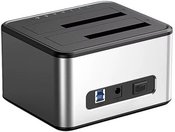 Dual Bay Docking Station, 2.5"/3.5" SSD/HDD, USB-B