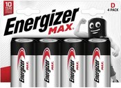 Energizer battery Max Alkaline D CHP4