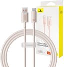 Fast Charging cable Baseus USB to USB-C Habitat Series 1m 100W (pink)