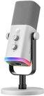 Fifine AM8W dynamic microphone with stand (white)