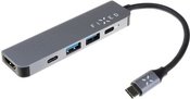 Fixed | 5-port USB-C HUB Mini for laptops and tablets | FIXHU-MN-GR | Gray