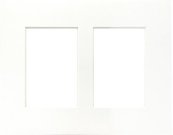 Focus Passepartout White w. white core 24x30 Collage 2 images