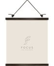 Focus Poster Hanger Magnetic Walnut 31cm
