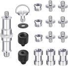 Neewer 16 Pieces Tripod Screw Adapter Converter