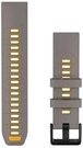 Garmin kellarihm QuickFit 22mm fenix 9 Pro, silver gray/yellow flare