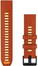 Garmin watch strap QuickFit 22mm fenix 9 Pro, autumn orange/spark orange