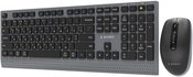 Gembird KBS-WPS-02-CYRL Dual-mode slim wireless desktop set, 2.4G+BT, Cyrillic layout | Gembird