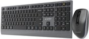 Gembird KBS-WPS-02 Dual-mode slim wireless desktop set, 2.4G+BT, US layout | Gembird