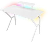 Genesis Gaming Desk Holm 320 RGB Headphone holder, Cup holder, Gamepad holder, Monitor shelf, Organizer cables, White