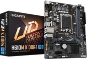 Gigabyte H610M K DDR4 1.0 M/B Processor family Intel, Processor socket LGA1700, DDR4 DIMM, Memory slots 2, Supported hard disk drive interfaces  SATA, M.2, Number of SATA connectors 2, Chipset Intel H610 Express, Micro ATX