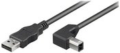 Goobay USB 2.0 Hi-Speed Cable 90&deg;, Black Goobay
