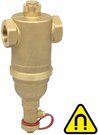 Icma 746 | F-F dirt separator for heating and cooling systems with a removable magnetic cartridge