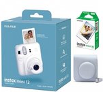 Fujifilm Instax mini 12 kaamera Clay White + Instax Mini Glossy (10pl) + karp