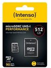 Intenso microSDXC 512GB Class 10 UHS-I U1 Performance
