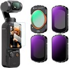 K&F Concept K&F 4pcs Filter Kit(CPL+ND16+ND64+ND256) high-definition lens, anti-reflective green coating on one