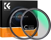 K&F Concept K&F 62MM C Series Magnetic CPL Filter,Reflection Green Film,With magnetic mount,