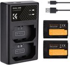 K&F Concept K&F FZ100 2000mAh Digital Camera Dual Battery with Dual Channel Charger, for Sony Camera Charger