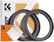 K&F Concept K&F Step Up Filter Ring 58-67mm*2pcs,+Vacuum Cleaning Cloth*1