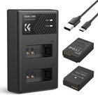 K&F LP-E12 Digital Camera Dual Battery with Dual Channel Charger, for Canon Camera Charger