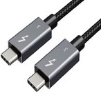 Kabelis Thunderbolt 3, USB-C - USB-C, 40Gbps, 100W, 20V/ 5A, 4K/ 60HZ, 1m
