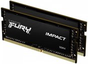 Kingston Memory DDR4 Fury Impact SODIMM 32GB(2*16GB)/3200 CL20