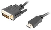 Lanberg Cable HDMI(M)-DVI-D(M) DUAL LINK 1.8 M black