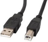 Lanberg Cable USB-A(M)->USB-B(M) 2.0 0.5M black