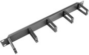 AK-1202-B 1U 19" cable management panel black
