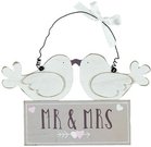 Lentelė pakabinama Meilės istorija Mr ir Mrs vest. 16x18 cm WG751