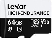 LEXAR HIGH-ENDURANCE MICROSDHC/MICROSDXC UHS-I R100/W45 64GB