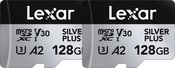 Lexar microSDXC Professional SILVER Plus UHS-I/U3/A2/4K R205/W150 (V30) 128GB - 2pack
