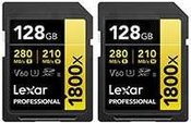 LEXAR PRO 1800X SDXC U3 (V60) UHS-II R280/W205 128GB - 2PACK