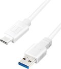 Logilink USB 3.2 Gen 1x1 Cable CU0174 1 m, White, USB-A Male, USB-C Male