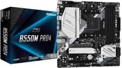 ASRock Motherboard B550M Pro4 AM4 4DDR4 HDMI/DP/D-SUB M.2 mATX