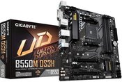 Gigabyte B550M DS3H 1.0 Processor family AMD, Processor socket AM4, DDR4 DIMM, Memory slots 4, Number of SATA connectors 4 x SATA 6Gb/s connectors, Chipset AMD B, Micro ATX
