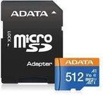 ADATA CARD MICROSDHC 512GB UHS-I CL10 100/20 MB/s W/1 Adap.