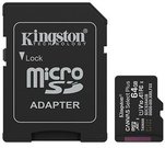 MEMORY MICRO SDXC 64GB UHS-I/W/ADAPTER SDCS3/64GB KINGSTON