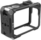 Metal protective case with a Puluz cold shoe mount for the DJI Osmo Action 6