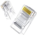 Modular Plugs RJ45 Cat 6 UGREEN 50961, 10-pack (transparent)