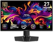 Monitor|MSI|MAG 271QP QD-OLED X24|26.5"|Gaming|Swivel|Pivot|Height adjustable|Tilt|Matte|Panel QD-OLED|2560x1440|16:9|240 ??|0.03 ms|Colour Black|MAG271QPQDOLEDX24