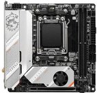 MSI MPG B650I EDGE WIFI Processor family AMD Processor socket AM5 DDR5 DIMM Memory slots 2 Supported hard disk drive interfaces  SATA, M.2 Number of SATA connectors 4 Chipset AMD B650 Mini-ITX
