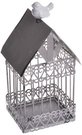 Narvelis metalinis su porcelianiniu paukščiuku 9x9x21 cm 4754