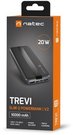 Natec Powerbank Trevi Slim Q V2 10000MAH 2X USB-A Cable
