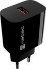 Natec Ribera USB Charger 1X USB-A 18W, Black