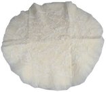 Newborn Round Undergarment Merino Wool Floral White 60 cm