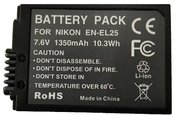 Nikon EN-EL25 battery, 1350mAh